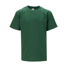 Simple t-shirts for easy styling. Built comfortably with 100% cotton, these t-shirts have a crewneck, breathable feel, and a regular fit for a wide range of motion. These Pro Club Solid Crew Neck t-shirts for youth come in all your favorite colors to match all of your fits. Classic crewneck with a relaxed collar for comfort. Medium-weight natural 100% USA cotton is breathable and keeps you comfortable all day long. Regular fit sits slightly loose on the body for a wide range of motion. Double-ne Sporty Solid Color Short Sleeve T-shirt, Sporty Plain Short Sleeve T-shirt, Sporty Short Sleeve T-shirt, Casual Green Plain T-shirt, Relaxed Fit Plain Green T-shirt, Sporty Plain T-shirt With Relaxed Fit, Sporty Relaxed Fit Plain T-shirt, Green Plain Short Sleeve T-shirt, Solid Crew Neck T-shirt For Streetwear