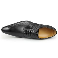 Introducing the GroomLuxe Classy Brogue Leather Wedding Shoes, crafted with the finest genuine cow leather for a sophisticated and timeless look. With a sleek buckle closure and pointed toe design, these shoes exude elegance and style. Elevate your wedding ensemble with these luxurious shoes and make a lasting impression on your special day. Shop now and step into sophistication. Black Wingtip Dress Shoes For Wedding, Black Wingtip Oxfords For Wedding, Fitted Wingtip Oxfords For Wedding, Black Leather Brogue Wedding Shoes, Black Brogue Leather Shoes For Wedding, Black Leather Brogue Shoes For Wedding, Oxford Dress Shoes With Brogue Detailing For Wedding, Black Pointed Toe Lace-up Shoes For Wedding, Wedding Wingtip Oxfords With Brogue Detailing