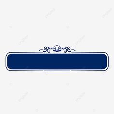 a blue sign with an ornate design on the front and back, logo, icon png