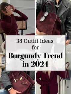 Burgundy Summer Outfit, Burgundy Skirt Outfit Fall, Burgundy Outfits For Women, Burgundy Coat Outfit, Burgundy Outfit Ideas, Burgundy Sweater Outfit, Burgundy Pants Outfit, Poses Winter, Burgundy Outfits