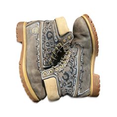 Custom Leopard Print Timberland Boots Old Timberland Colorway Repurposed With A Unique Design 1/1 Made By Me Size 12 Lil Yachty, Timberlands Shoes, Shoes Custom, Timberland Shoes, Timberland Mens, Timberland Boots, Made By Me, Leopard Print, Unique Design