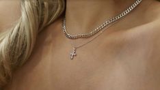 "2mm Thick chain necklace,Cross necklace,Halo Chain Choker,Layering necklace,Unique necklace,Bridesmaid gift,Birthday gift, cross necklaces -------------------------------------------------- 16\" long ------------------------------------------------- Check out our Dewdrops choker here ! https://www.etsy.com/listing/498841652/dew-drops-chokerdainty-chain-choker?ref=listing-shop-header-0 Check out our Chevron Disc choker here ! https://www.etsy.com/listing/461794080/chevron-tattoo-choker-chevron-c Silver Chain Cross Necklace As A Gift, Silver Chain Cross Necklace For Gift, Gift Silver Chain Cross Necklace, Silver Necklace With Delicate Chain And Cross Pendant, Chain Necklace With Cross Pendant As A Gift, Trendy Cross Pendant Jewelry Gift, Cross Shape Charm Necklace With Chain As A Gift, Silver Cross Necklace With Delicate Chain, Trendy Silver Cross Jewelry