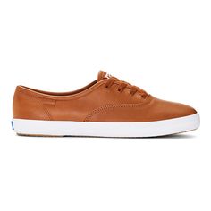 Keds Champion Premium Leather Lace Up Vintage Sneakers With Rubber Sole, Spring Sneakers With Gum Sole, Leather Canvas Shoes With Vulcanized Sole, Leather Canvas Shoes With Textured Sole And Round Toe, Leather Slip-on Canvas Shoes With Vulcanized Sole, Spring Leather Canvas Shoes For Streetwear, Spring Streetwear Leather Canvas Shoes, Leather High-top Canvas Shoes With Textured Sole, Leather Low-top Canvas Shoes