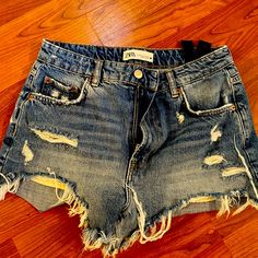 High Waisted Jean Shorts New Collection , New Without Tags Used It Ones High Waisted Jean, Zara Shorts, High Waisted Jean Shorts, High Waisted Shorts, High Waist Jeans, New Collection, Jean Shorts, High Waist, Color Blue