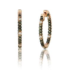 Le Vian Chocolatier® Strawberry Gold® earrings with Chocolate Diamonds®, Vanilla Diamonds® Chocolate Diamond Earrings, Levian Chocolate Diamonds, Levian Jewelry, Chocolate Diamond, Premier Jewelry, Jewelry Showcase, Chocolate Diamonds, Le Vian, Jewelry Showcases