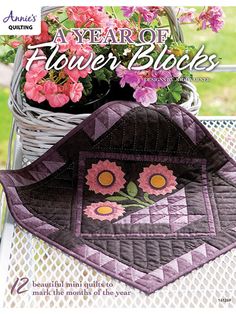 the cover of a year of flower blocks