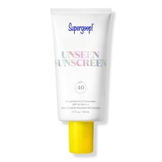 Unseen Sunscreen SPF 40 - Supergoop! | Ulta Beauty Unseen Sunscreen Spf 40, Supergoop Unseen Sunscreen, Unseen Sunscreen, Broad Spectrum Sunscreen, Face Primer, Spf Sunscreen, Glass Skin, Face Sunscreen, Ulta Beauty