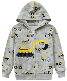 PRICES MAY VARY. Material---Super lightweight and soft boys sweatshirt made of 100% cotton fabric,high-stitch density and comfortable to wear,keep warm in spring,autumn and winter. Features---Kids dinosaur hoodies with zipper elasitc ribbed knit cuffs and hem for cozy fit,popular diosaur print jacket,fire truck sweatshirt and construction excavator print zip up hoodies for your child. Ocassion---Boys hoodie pullover top perfect as casual wear, outwear,school wear,party wear,sportwear,xmas wear e Cotton Playtime Hoodie Outerwear, Cotton Hooded Hoodie For Playtime, Hooded Cotton Outerwear With Cartoon Print, Cotton Hooded Outerwear With Cartoon Print, Cotton Hoodie Sweatshirt For Playtime, Cotton Hoodie With Adjustable Hood For Playtime, Long Sleeve Outerwear With Cartoon Print For Playtime, Cotton Hooded Jacket For Playtime In Fall, Fleece Hoodie For Playtime