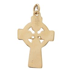 Gold cross pedant Pendant width: 16.87mm Pendant length: 23.95mm Pendant style: Cross pendant Gold weight: 2.5g Gold purity: 14k