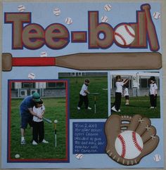 a collage of photos with baseballs and bats