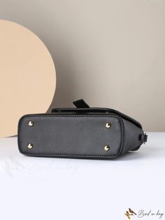 BirdinBag - Black Pu Leather Minimalist Messenger Bag with Elegant Buckle Word Wrap, Leather Messenger Bag, Leather Messenger, Leather Buckle, Bag Bag, Square Bag, Stylish Accessories, Leather Crossbody Bag, Leather Crossbody