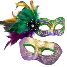 PRICES MAY VARY. Design: Men's and women's masks have retro Venetian elements, feathers and gradients make the combination very well matched Packing: Comes in an exquisite box packaging for gifting or storage，not easily damaged during transport Size: Venetian mask women size is the standard one size, feathers pure handmade size will vary Material: Made of high-quality plastic and iron sheet materials for durability Occasions: Masquerade balls, Costume parties, Halloween, Carnival, Prom, Wedding Carnival Prom, Masquerade Couple, Mask With Feathers, Couples Masquerade Masks, Mardi Gras Masks, Mask Men, Female Mask, Lace Mask, Venetian Mask