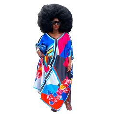 2023 New Oversize Loose Women Dress V Neck Short Sleeves Side Split Multicolors Printing Casual Ladies Plus Size Dresses, Plus Size Long Dress, Casual Maxi Dresses, Plus Size Long Dresses, Cheap Maxi Dresses, Women Wholesale, Maxi Dresses Casual, Online Fashion Stores, Side Split