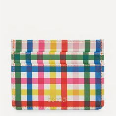 Adorable And Vibrant, This Compact Card Holder Is Perfect For Keeping Your Cards And Cash Together. There Are 2 Slots For Cards, Plus A Pocket For Carrying Your Essentials Originally $16, Nwt #Rainbow #Wallet #Dopaminedressing #Dopamine #Plaid Trendy Multicolor Card Holder For Daily Use, Casual Multicolor Rectangular Wallets, Casual Multicolor Wallets For Daily Use, Fun Wallets, Passport Wallet, Coin Bag, Benefit Cosmetics, Travel Wallets, Love Notes