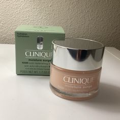 Nib Clinique Moisture Surge 100h Is A Refreshing Oil-Free Gel-Cream Moisturizer With Exclusive Aloe Bio-Ferment And Hyaluronic Acid. It Penetrates Deep, Lasts 100 Hours. Benefits All Skin Types Lightweight, Oil-Free Formula Provides Hydration That Goes Over 10 Layers Deep And Lasts For 100 Hours, Even After Washing Your Face Helps Skin Create Its Own Internal Water Source To Continually Rehydrate Itself Locks In Moisture For An Endlessly Plump, Healthy-Looking Glow Paraben-Free, Phthalate-Free, Aloe Water, Moisture Surge, Water Source, Washing Your Face, Clinique Moisture Surge, Cream Moisturizer, Clinique Moisturizer, Allergy Testing, Pure Water