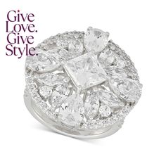 in stock Statement Ring, Statement Rings, Cubic Zirconia, Jewelry Rings, Fine Jewelry, Buy Online, In Store, Sterling Silver, Ring