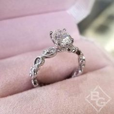 Kirk Kara Angelique Oval Cut Moissanite Center Scroll Work Engagement Ring Work Engagement, Western Wedding Rings, Pretty Engagement Rings, Cute Engagement Rings, Silver Diamond Ring, Scroll Work, Beautiful Wedding Rings, Simple Engagement Rings, Jewelry Appraisal