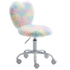 PRICES MAY VARY. 🎀Safe Faux Fur Fabric: The fabric of this kid's desk chair is short fuzzy faux fur, it touches like velet feeling which is really soft and skin-friendly, will not cause skin irritation, and no sharp edges, so it can keep children's safety. The base allows smooth movement and stability 🎀Comfy: Soft mid-back and armless design with thick sponge padding seat provides an extra comfortable experience in this faux fur chair for children's study-time 🎀Height Adjustable: You can adju Girls Desk Chair, Fuzzy Chair, Study Room Kids, Chair For Bedroom, Girl Desk, Kids Chair, Study Chair, Kids Desk Chair, Swivel Chair Desk