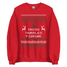 Oh Deer, Three Words, Tamales, Family Parties, Christmas Deer, Cozy Christmas, Classic Christmas, Fitted Sweater, Online Sales