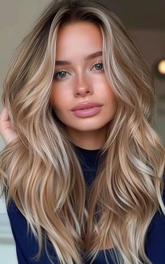 Looking for the best long blonde hairstyles for thin hair? Check out these top 19 picks that will make your hair look thicker and more fabulous! Long Blonde Thick Hair, Long Blonde Hair With Long Layers, Long Blonde Hair Side Part, Blond Wedding Hairstyles, Long Straight Hair Balayage, Long Hair With Blonde Highlights, Long Blonde Hair Color, Long Blonde Hair With Layers, Long Blonde Hairstyles