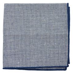 Houndstooth Navy Pocket Square - Art of The Gentleman Navy Blue Theme, Pocket Square Floral, Royal Navy Blue, Blue Theme, Navy Tie, Dapper Day, The Gentleman, How To Start Conversations, Square Art