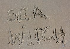 the word sea watch written in the sand