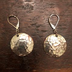 "Vintage 1960s Pierced Hammered Disc Earrings. 1.75\" from top to bottom. - Any displays are not included in sale. - Check out my other items, I will be happy to combine shipping. Any orders $40 or over will ship free.  - I don't accept returns, but please contact me if there s an issue with your item(s). - US buyers only (sorry!)" Disc Earrings, Medallion Necklace, 1960s Vintage, Earings Piercings, Vintage Brooches, Faux Pearl, 1960s, Jewelry Earrings Dangle, Etsy Earrings