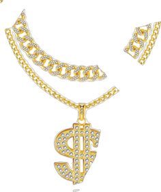 Chain For Men, Dollar Sign, Mix Style, Chains For Men, Necklace Gold, Hip Hop, Gold Necklace, Plating, For Free