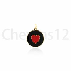 "★Enamel Heart Pendant, DIY Jewelry Supplies, Earrings Bracelet Necklace Accessories, 18K Gold Filled Round Pendant, Heart Charm, 24x18x1.2mm★ ★We offer retail and wholesale prices ★Each Pendant is handmade just for you. Since these are handmade there might be a slight difference in the product. ★Size：24x18x1.2mm ★Color:Gold ★Quantity:1 pcs/5 pcs/10 pcs ★For more pendants, please click this link: https://www.etsy.com/shop/Chenms12?ref=seller-platform-mcnav&section_id=18682195 ------------------- Heart Cut Enamel Jewelry For Gifts, Valentine's Day Heart Charm Enamel Jewelry, Valentine's Day Enamel Heart Charm Jewelry, Yellow Gold Enamel Heart Charm Jewelry, Gold Heart Jewelry With Black Enamel, Valentine's Day Enamel Jewelry With Charms, Valentine's Day Enamel Charms Jewelry, Heart-shaped Enamel Jewelry For Making, Valentine's Day Heart Shaped Black Enamel Jewelry