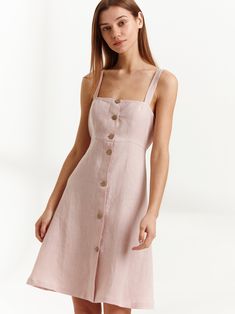 "INDIE is a simple strappy linen mini button down dress. DETAILS - Above knee length - Spaghetti straps - Coconut buttons - Oeko-Tex certified 100% lightweight linen - Cut and sewn to order just for you in our studio COLOR - Apple Blossom, you can also choose other colors above - Fabric samples are available here https://www.etsy.com/listing/586569696/linen-fabric-samples SIZING & FIT - Fits true to size - Model is 5'8.9\" / 175cm and wearing a size XS CARE FOR LINEN - Machine wash up to 30º Pink Button Down Dress, Linen Dress Summer, Kimono Wrap Dress, Wide Leg Linen Trousers, Summer Linen Dresses, Rust Dress, Button Down Dress, Kimono Dress, Linen Women