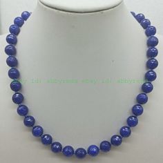 10mm Faceted Blue Jade Round Gemstone Bead Necklace 18" Product Description   size(Approx) 10mm Quantity: 1pcs length: 18inch Clasp:   If you want to buy more , please contact us . Thanks ! &&&&: Sale the items does not include box. Payment Payment Policy&Shipping Policy We accept PayPal Please pay within 24 hours If no payment or contact is made with in 7 days item will be relisted. Thank YouPlease make sure the "Ship To" address you input in Paypal is correct.Items are shipped within 1-2 business days.Combine shipping: Bidding on multiple auctions? Simply wait until all of the auctions have ended and complete the ebay checkout within 7 days.The shipping address must be the same as the Paypal registered address.All of our items are shipped via Air Mail within 1-2 business days upon receiv Sapphire Jewelry With 8mm Beads, Blue Lapis Lazuli Crystal Necklaces With Round Beads, Blue Lapis Lazuli Round Beads Crystal Necklace, Blue Beaded Necklaces For Jewelry Making (8mm Beads), Blue Crystal Necklaces With Gemstone Round Beads, Blue Beaded Necklace With Natural Stones, Blue Faceted Lapis Lazuli Beaded Necklaces, Blue Lapis Lazuli Crystal Necklaces With Faceted Beads, Round Lapis Lazuli Necklace With Faceted Beads