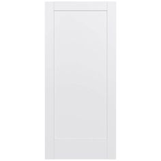 Simple, contemporary lines characterize JELD-WEN MODA interior doors. Create a unified, upscale look with the all panel MODA doors. You'll also benefit from the the solid core, which keeps sound from traveling. JELD-WEN MODA Shaker 36-in x 80-in 1-panel Square Smooth Solid Core Primed MDF Slab Door in White | LOWOLJW221100207 1 Panel Door, White Interior Door, Shaker Interior, White Interior Doors, Wood Room Divider, Hollow Core Doors, Wood Barn Door, Glass French Doors, Glass Barn Doors