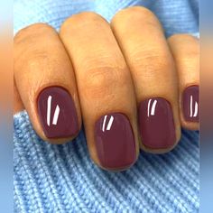 New 24 Piece Red Raspberry Short Square Glossy False Nails W/File And Adhesive Gel Tabs Included In The Box Short Nail Filing, Opi Wine Gel Polish Colors, Opi Fall 2022 Collection Gel, Short Squoval Nails Design Fall, Cranberry Nails, Solid Color Nails, Her Nails, Nagel Inspo, Upgrade Your Look