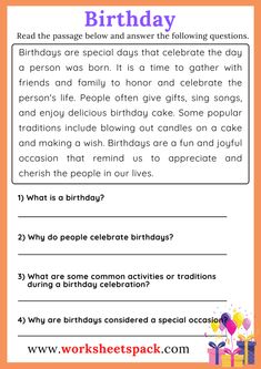 birthday worksheet for kids to learn how to say happy birthday in english and spanish