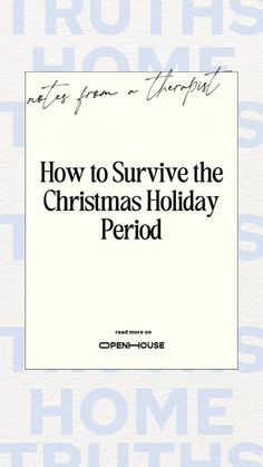 Welcome to *THE* episode we all need this Holiday Season - a step-by-step therapy guide on how to navigate and survive the Christmas holidays when we go home and get reunited with the family. This week, just in time for the holidays, Louise is joined by psychotherapist and attachment expert, Stephanie Therapy, and the pair discuss WHY the holidays can be so damn triggering (and how you can do this Christmas holiday season differently). Have a happy Christmas with OPENHOUSE! Relationship Breakdown, Health Podcast, Relationship Tips, The Christmas