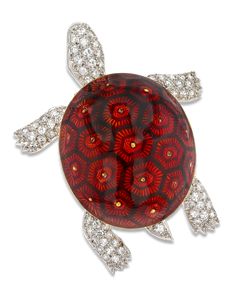 Antique Brooches & Vintage Pins | M.S. Rau Boucheron Jewelry, Turtle Brooch, Jewelry For Sale, Antique Brooches, A Turtle, Gold Brooches, Fine Jewels, Animal Jewelry, Blue Diamond