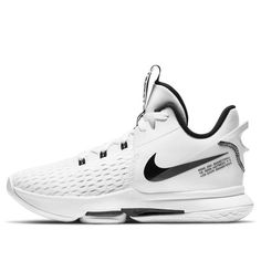 Nike LeBron Witness 5 EP 'White Black' CQ9381-101 Zapatillas Nike Basketball, Nike Volleyball Shoes, Best Volleyball Shoes, Nike Volleyball, Girls Basketball Shoes, Best Basketball Shoes, Black Basketball Shoes, Trendy Shoes Sneakers, Womens Basketball Shoes