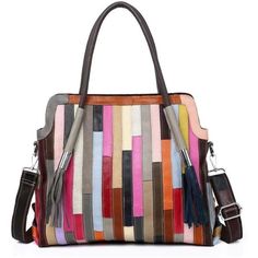 * Material: 100% Genuine Cow Leather Big Tote.Full Unique 3d Color Stripe Stitching Design With Shining Snake Texture.Big Tote/Handbag With Plenty Of Room.Multicolored Yet Stylish,Detachable Shoulder Strap. * Size: Approx: L17.32"*Xw )3.93"X (H) 15.35" / 44*10* 39 Cm. Handle Drop Is 5.9". 4 Ways To Carry: Handheld / Arm Carried / Single Shoulder / Cross Body With The Removable And Adjustable Long Shoulder Strap. * Structure: This Big Bag With 6 Pockets, A Big Compartment Was Divided By A Zipper Pocket,2 Open Pockets For Sticky Notes, Pens, Cosmetic, Tissue And Other Tiny Items.1 Side Zipper Pocket For Private Things, Fits For Your 9.7" Ipad Pro / Ipad Air 2, Large Wallet, N Multicolor Color Block Bag For Shopping, Multicolor Color Block Shopping Bag, Multicolor Shoulder Bag For Shopping In Fall, Multicolor Shoulder Bag For Fall Shopping, Fall Multicolor Shoulder Bag For Shopping, Trendy Multicolor Shoulder Bag For Fall, Multicolor Color Block Tote Shoulder Bag, Chic Multicolor Fall Bags, Multicolor Fall Shoulder Bag For Everyday Use