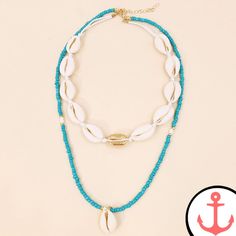 Introducing the Shell Beaded Necklace: A Treasure of the Sea Take a journey into the enchanting world of the ocean with our exquisite Shell Beaded Necklace. Designed for passionate sea lovers like you, this mesmerizing piece of nautical jewellery captures the essence of the sea's natural beauty. Whether you're strolling along the beach or attending a special occasion, this necklace will effortlessly elevate your style to new depths. As part of our Shell necklace collection, the Shell Beaded Neck Bohemian Beach Necklace With Spacer Beads, Bohemian Necklace With Spacer Beads For Beach, Blue Spacer Beads Jewelry For The Beach, Ocean-inspired Jewelry With Lobster Clasp For Vacation, Beach Jewelry With Beaded Chain Strand, Ocean-inspired Jewelry For Vacation With Lobster Clasp, Bohemian Spacer Beads Necklace For Vacation, Vacation Beaded Strand Jewelry, Bohemian Beaded Jewelry For Beach Season