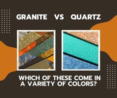 NA Colored Quartz Countertops, Granite Vs Quartz, Affordable Countertops, Quartz Vs Granite, Countertops Granite, Semi Custom Cabinets, Natural Stone Countertops, Here's The Scoop