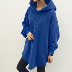 PrincessAce Women's Hoodies Long Sleeve Sweatshirts Autumn Casual Solid Loose Long Drawstring Pullovers Oversized Streetwear Item Type:HoodiesMaterial:100% PolyesterColors:Black,Blue,GreyPackage include:1 HoodiesCutting|:LooseCollar:Hooded collarSleeve Style:Puff SleeveSleeve Length:Full SleeveFeatures:SplicedPattern:SolidThickness:StandardStyle:Casual,Street Fashion,PreppySeason:WinterOccasion:Daily,Office,Holiday,Casual,Wedding,Travel Attention:,1. Due to different computers, there may be subt Fashion Preppy, Loose Hoodie, Oversized Streetwear, Oversize Women, Hooded Dress, Women's Hoodies, Autumn Casual, Loose Outfit, Casual Wedding