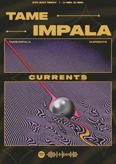 the cover art for tame impala's current album currents, which features an image of