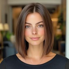 15 Shoulder Length Hairstyles for Effortless Elegance Hairstyles Above The Shoulders, Quick Hairstyles For Shoulder Length Hair, Simple Shoulder Length Haircut, Shoulder Length Bob With Side Swept Bangs, Shoulder Length Womens Haircuts, 2024 Straight Hair Trends For Women, Shoulder Length Haircuts For Fine Hair Round Faces, Shoulder Length Cuts For Fine Hair, Above Shoulder Length Hair Straight