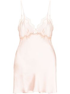 Blush pink silk Marilyn mini silk slip dress from Gilda & Pearl featuring lace trim, adjustable spaghetti straps, V-neck and straight hem. V-neck Delicate Lace Slip Dress For Wedding Night, Nighttime Spaghetti Strap Dress With Delicate Lace, Night Dress With Delicate Lace And Spaghetti Straps, Night Dresses With Delicate Lace And Spaghetti Straps, Spring Night Slip Dress With Lace Trim, Night Slip Dress With Lace Trim For Spring, Camisole Sleep Dress With Delicate Lace, Coquette Camisole Slip Dress For Sleep, Delicate Lace Spaghetti Strap Sleep Dress