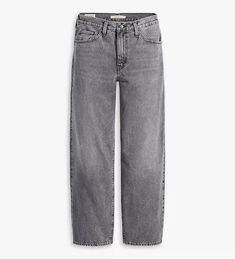 Baggy Dad Women's Jeans - Grey | Levi's® US Levi's Casual Straight Leg Cropped Jeans, Casual Levi's Straight Leg Cropped Jeans, Dad Jeans, Jean Grey, Women's Jeans, Levi's, Mid Rise, Straight Leg, Women Jeans