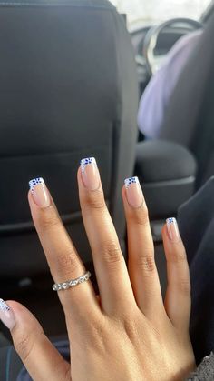 Greece tile summer acrylic square nails summer inspo Nail Ideas Square Simple, August Nails Square, Square Nails Blue Design, Beach Nails Square Short, Nail Ideas For Square Nails, Nail Inspo For 7th Grade, Square Nails Ideas Blue, Gel Nail Inspo Square, Simple Biab Nail Designs