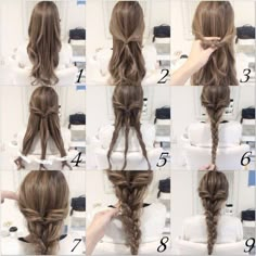 30a7a4bfb8d44 Braided Hair Tutorial, Wedding Hairstyles Tutorial, Really Long Hair, Braid Hairstyle, Fishtail Braid, Hair Tutorials Easy, Easy Braids, Short Hairstyle, Braided Hairstyles Tutorials