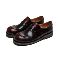 dwarves2244-1 Loafers 5 Win Red Classic Slip-on Loafers With Red Sole, Red Leather Shoes With Rubber Sole For Fall, Burgundy Slip-on Leather Shoes For Business, Slip-on Loafers With Red Sole, Burgundy Leather Flats With Round Toe, Red Leather Shoes With Leather Sole For Fall, Burgundy Leather Casual Loafers, Burgundy Leather Loafers For Business, Red Leather Shoes For Workwear In Fall