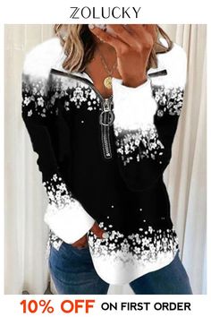 White Hoodie Women, Tunic Sweatshirt, Women Hoodies Sweatshirts, Print Tunic, Plus Size Casual, Long Sleeve Casual, Printed Sweatshirts, Women's Fashion Dresses