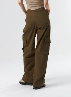 Diagonal Waist Cargo Pants IS322 - Acubi style | LEWKIN Baggy Straight Utility Cargo Pants, Baggy Utility Cargo Pants, Wide Leg Cargo Pants With Patch Pockets For Streetwear, Wide-leg Cargo Pants With Multiple Pockets For Streetwear, Streetwear Wide Leg Cargo Pants With Patch Pockets, Trendy Full-length Khaki Cargo Pants, Trendy Full Length Khaki Cargo Pants, Trendy High Waist Cargo Pants With Cargo Pockets, Baggy Khaki Cargo Pants With Straight Leg